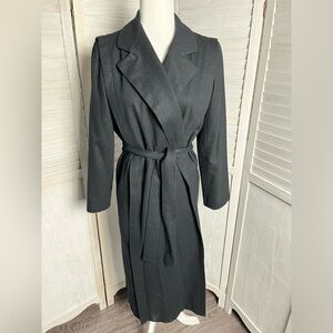 A featherlite coat by wellington fashions. Merino wool fall winter trench